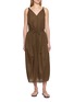 EDITION Drawstring Waist Midi Dress