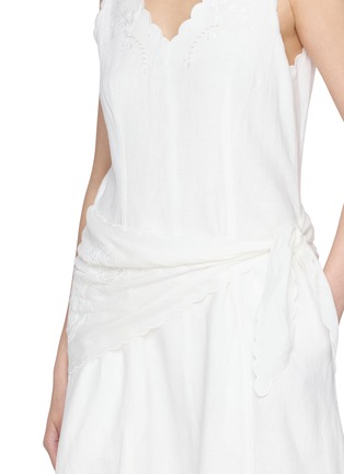  - EDITION - Layered Waist Linen Midi Dress