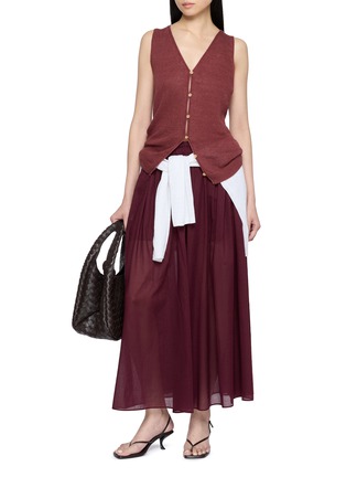 Figure View - Click To Enlarge - EDITION - Elastic Waist Wide Leg Trousers