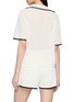 Back View - Click To Enlarge - EDITION - Contrast Edge Knited Shirt