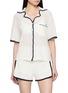 EDITION Contrast Edge Knited Shirt