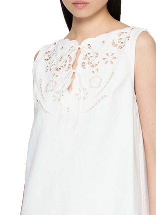  - EDITION - Eyelet Embroidered Denim Dress