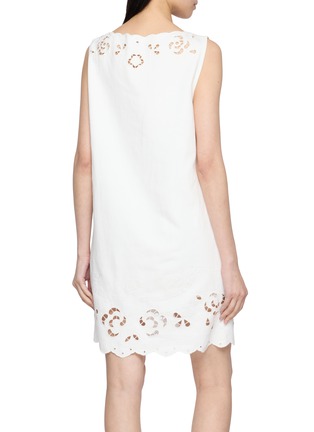 Back View - Click To Enlarge - EDITION - Eyelet Embroidered Denim Dress