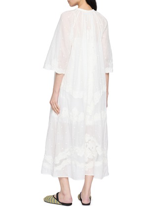 Back View - Click To Enlarge - EDITION - Embroidered Midi Dress