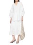 Figure View - Click To Enlarge - EDITION - Eyelet Embroidered Midi Skirt