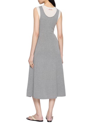 Back View - Click To Enlarge - EDITION - Tie Waist Knitted Midi Dress