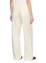 Back View - Click To Enlarge - MONCLER - Drawstring Waistband Wool Gabardine Tailored Pants