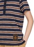  - MONCLER - Striped Cotton Polo Shirt