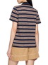 Back View - Click To Enlarge - MONCLER - Striped Cotton Polo Shirt