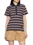 Main View - Click To Enlarge - MONCLER - Striped Cotton Polo Shirt