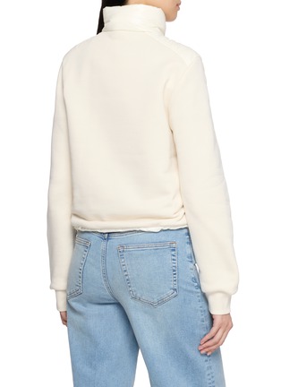 Back View - Click To Enlarge - MONCLER - Padded Zip Up Knit Cardigan