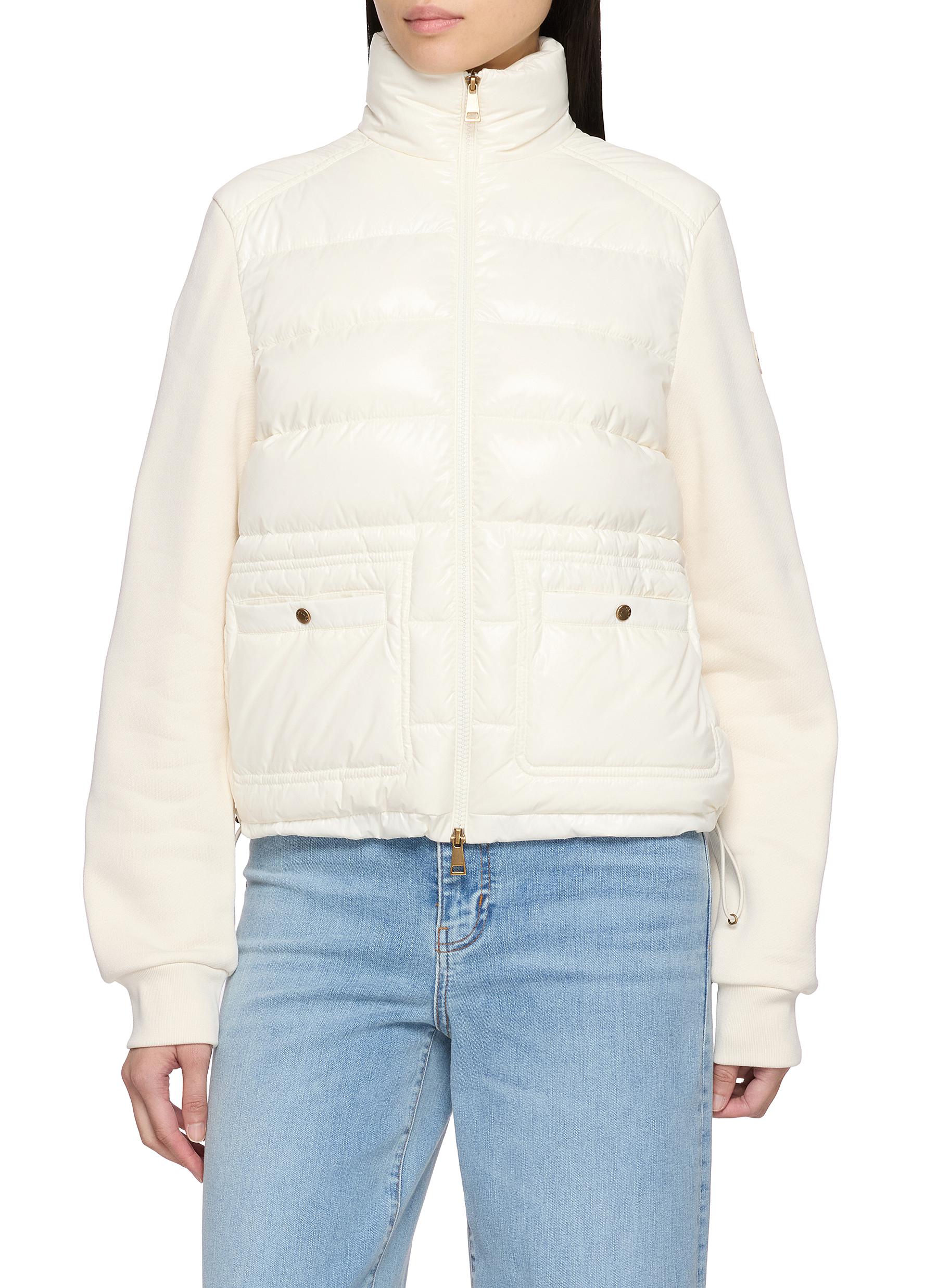 MONCLER | Padded Zip Up Knit Cardigan | Women | Lane Crawford