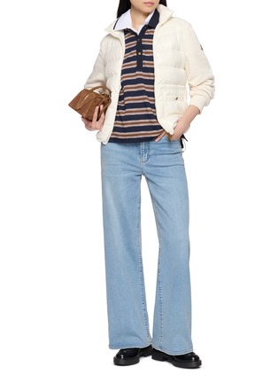 Figure View - Click To Enlarge - MONCLER - Padded Zip Up Knit Cardigan