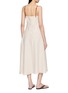 Back View - Click To Enlarge - EDITION - Leather Shoulder Strap Midi Dress