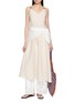 Figure View - Click To Enlarge - EDITION - Leather Shoulder Strap Midi Dress
