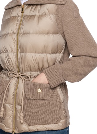  - MONCLER - Padded Zip Up Knit Jacket