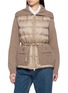 Main View - Click To Enlarge - MONCLER - Padded Zip Up Knit Jacket