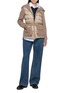 Figure View - Click To Enlarge - MONCLER - Padded Zip Up Knit Jacket