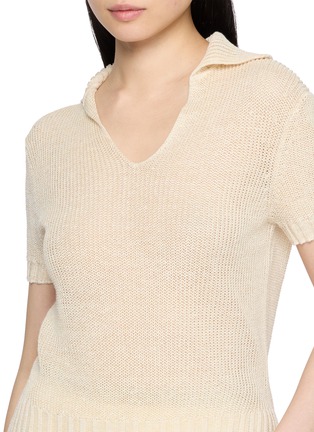 - EDITION - V-neck Knitted Polo Shirt