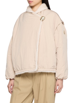 Detail View - Click To Enlarge - MONCLER - Chardonneret Reversible Teddy Down Jacket