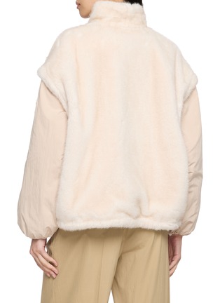 Back View - Click To Enlarge - MONCLER - Chardonneret Reversible Teddy Down Jacket