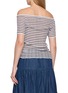 Back View - Click To Enlarge - EDITION - Striped Off Shoulder Knitted Top