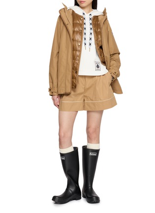 Figure View - Click To Enlarge - MONCLER - Cropped Hoodie