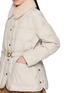  - MONCLER - Cygnes Faux Fur Collar Belted Quilted Jacket