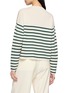 Back View - Click To Enlarge - MONCLER - Logo Striped Wool Sweater