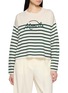Main View - Click To Enlarge - MONCLER - Logo Striped Wool Sweater
