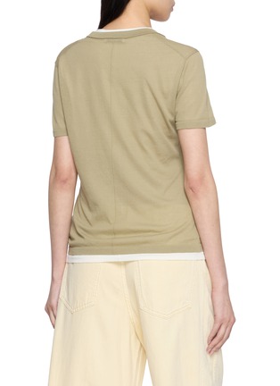 Back View - Click To Enlarge - EDITION - Layered Knitted T-shirt