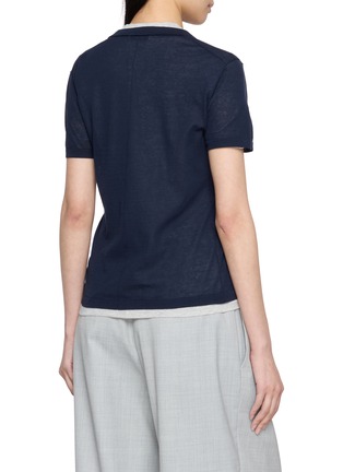 Back View - Click To Enlarge - EDITION - Layered Knitted T-shirt