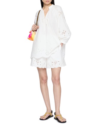 Figure View - Click To Enlarge - EDITION - Eyelet Embroidered Blouse