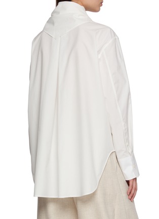 Back View - Click To Enlarge - CARVEN - Scarf Collar Shirt
