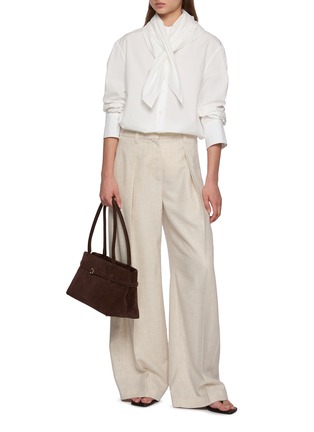 Figure View - Click To Enlarge - CARVEN - Scarf Collar Shirt