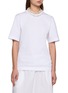 CARVEN Pearl Necklace Accent T-shirt
