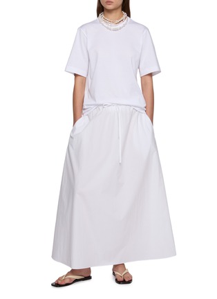 Figure View - Click To Enlarge - CARVEN - Pearl Necklace Accent T-shirt