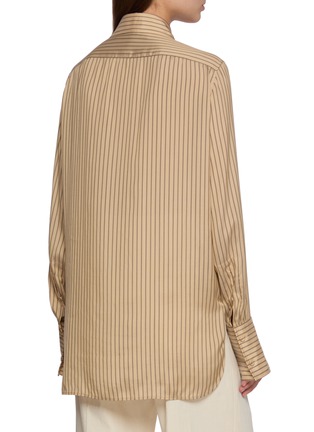 Back View - Click To Enlarge - CARVEN - Striped Long Shirt