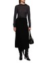 Figure View - Click To Enlarge - CARVEN - Fringed Knit Midi Skirt