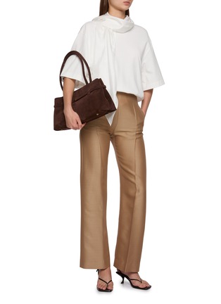 Figure View - Click To Enlarge - CARVEN - Scarf Collar T-shirt