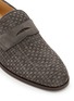Detail View - Click To Enlarge - BRUNELLO CUCINELLI - Camocio Light Intrecciato Suede Loafers