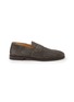 BRUNELLO CUCINELLI Camocio Light Intrecciato Suede Loafers