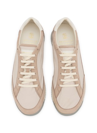 Detail View - Click To Enlarge - BRUNELLO CUCINELLI - Nylon Leather Men's Sneakers