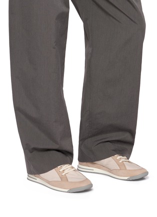 Figure View - Click To Enlarge - BRUNELLO CUCINELLI - Nylon Leather Men's Sneakers