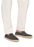 Figure View - Click To Enlarge - BRUNELLO CUCINELLI - Suede Slip-on Espadrilles