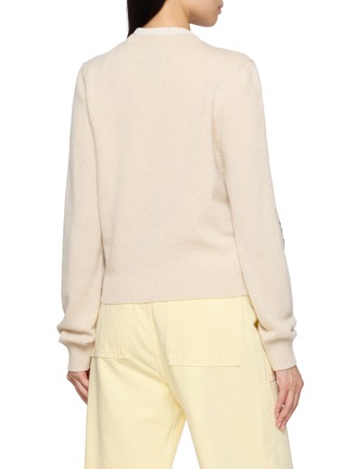 Back View - Click To Enlarge - BARRIE - Thistle Cashmere Knit Cardigan