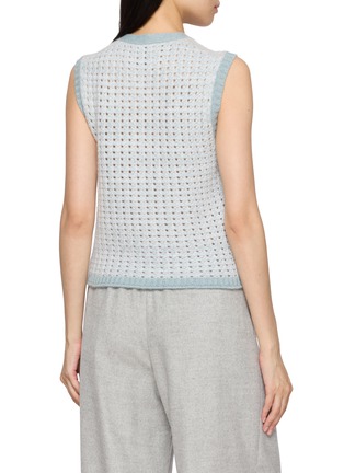 Back View - Click To Enlarge - BARRIE - Zip Up Crochet Vest