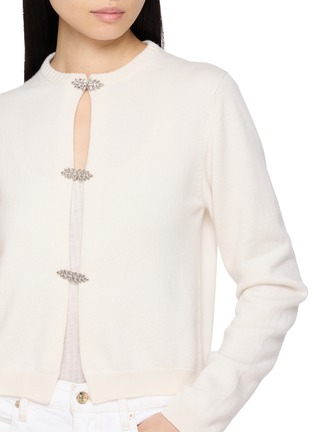  - BARRIE - Strass Button Cashmere Cardigan