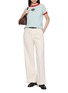 Figure View - Click To Enlarge - BARRIE - Short Sleeve Mini Thistle Knit Top