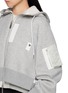  - SACAI - Sponge Sweat Nylon Zip Up Hoodie